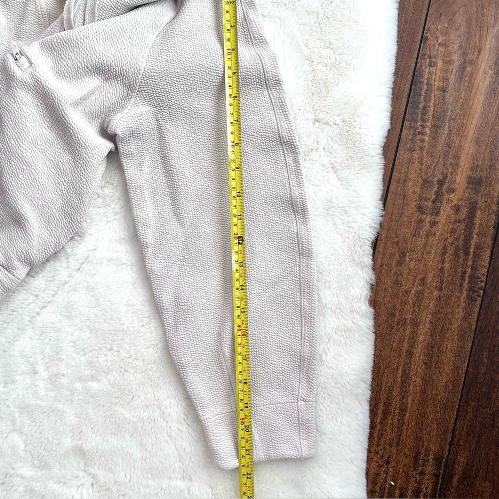 Lululemon Textured Half-Zip Hoodie Bone Size 8 - Picture 14 of 16